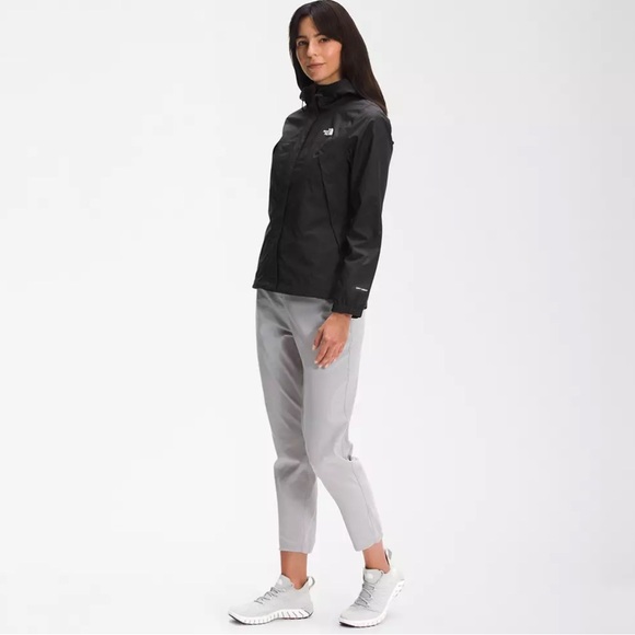 The North Face Women's Antora Hyvent Jacket Black SZ M Wind Rain - Picture 3 of 14